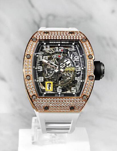 Replica Richard Mille RM 030 Rose Gold Diamonds Watch